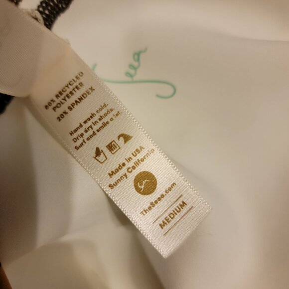 Free People x Seea Lido Surf Suit Womens M One Piece Swimsuit Beach Boho Retro - Picture 4 of 6